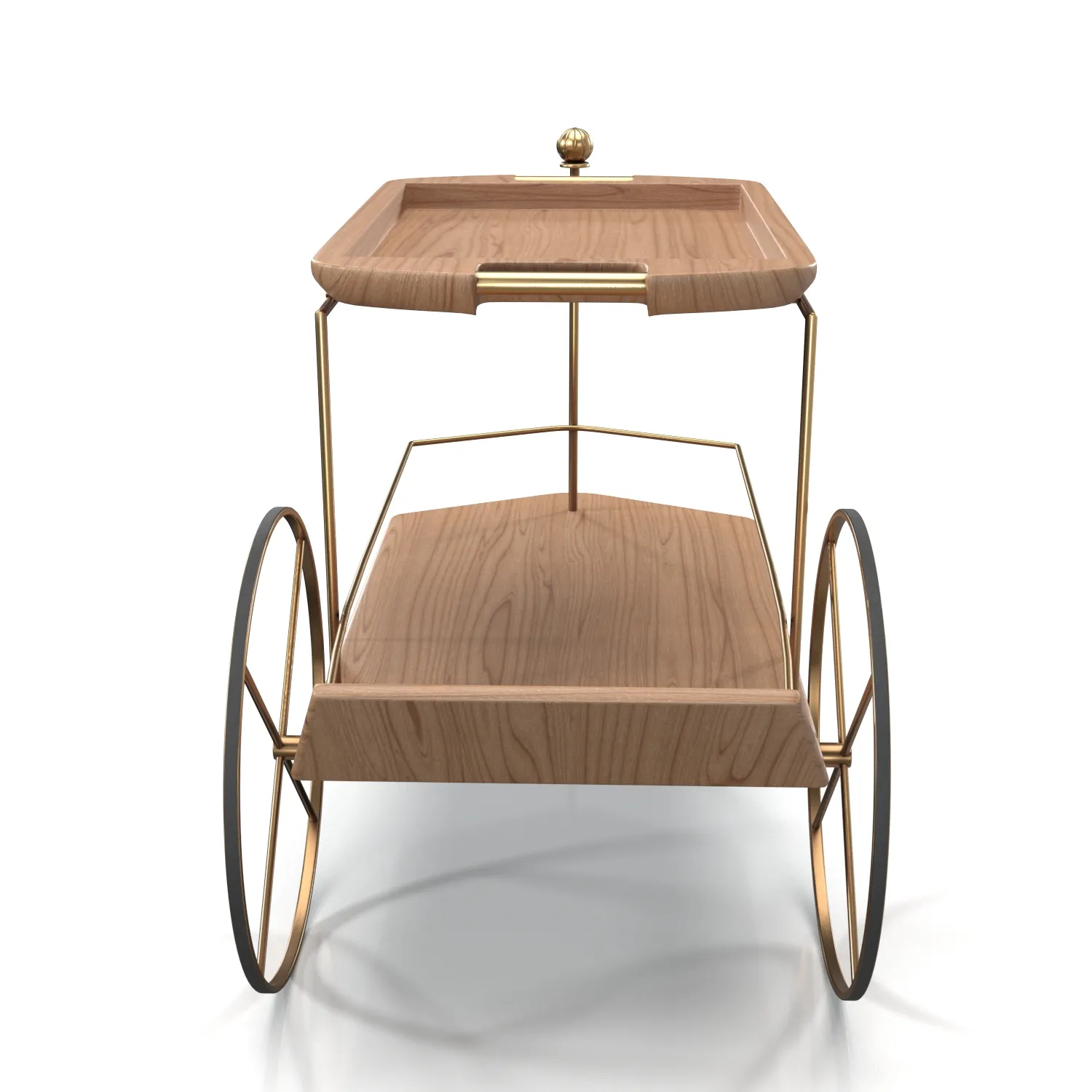 Carrinho De Cha Tea Trolley PBR 3D Model_06